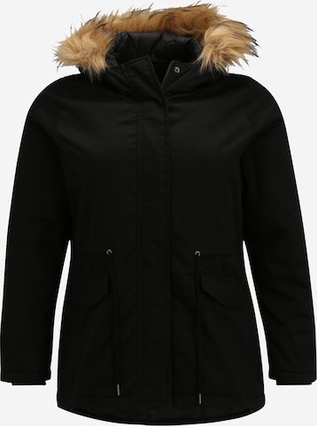 Zizzi Winterparka in Zwart: voorkant