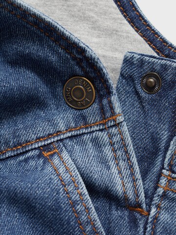 MANGO KIDS Tapered Latzjeans 'LUCASF' in Blau