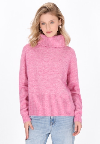MYMO - Pullover em rosa: frente