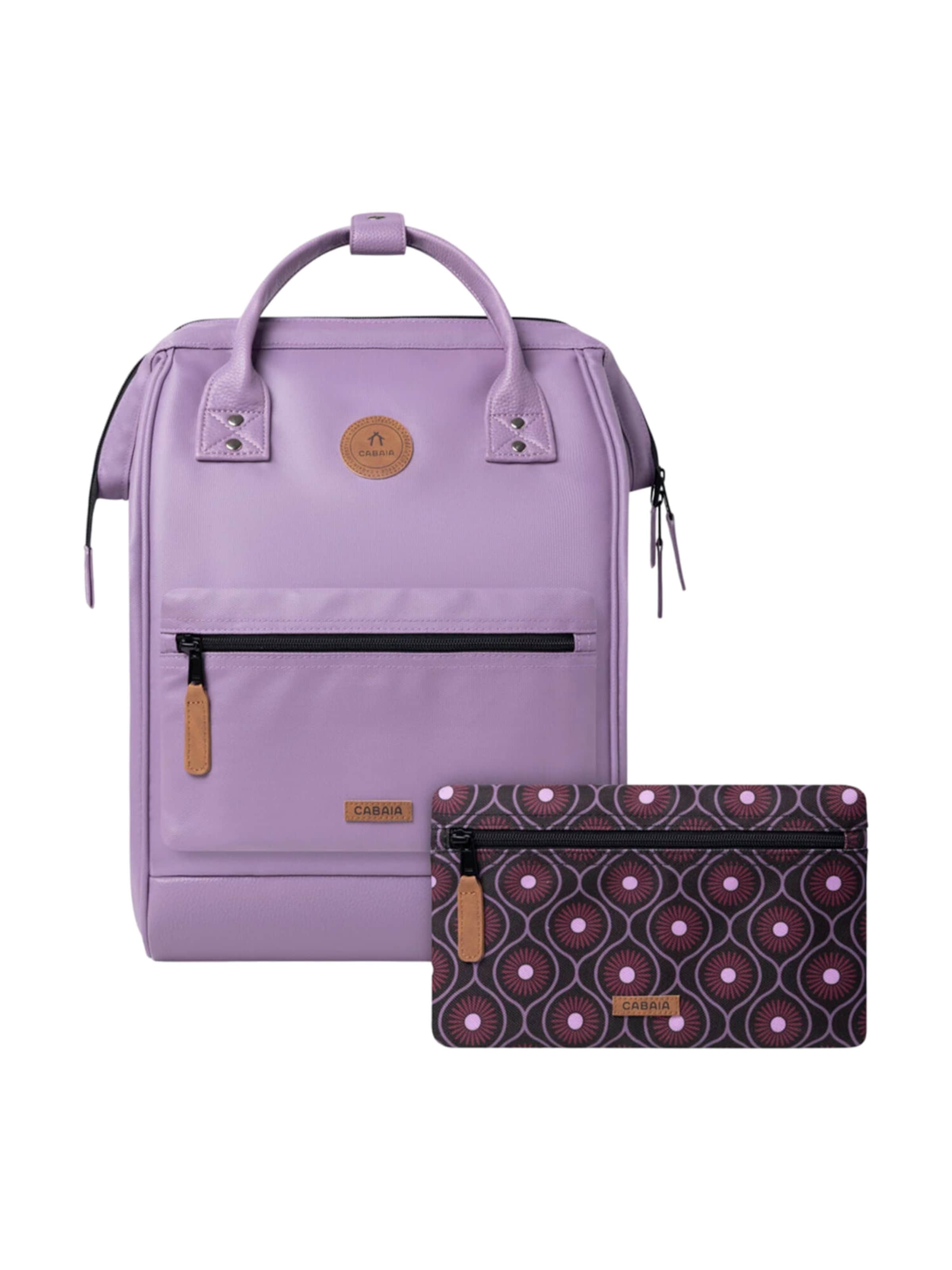 Cabaia Backpack 'Parme M' in Purple: front