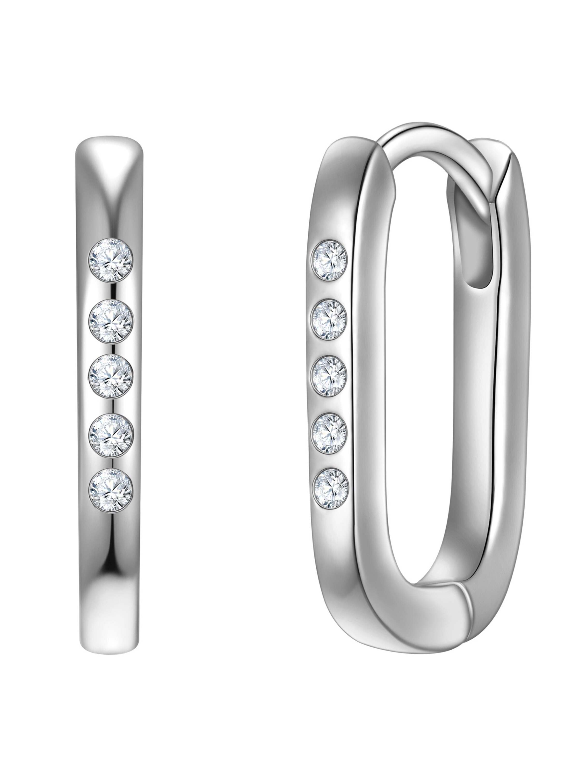 Boucles d'oreilles Yokoamii en argent : devant