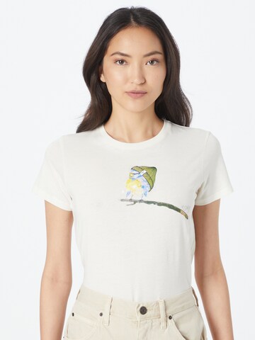 Iriedaily Koszulka 'It Birdy' w kolorze biały: przód