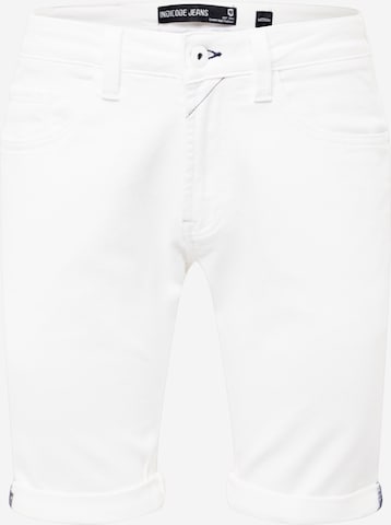 INDICODE JEANS Regular Jeans 'Commercial' i vit: framsida