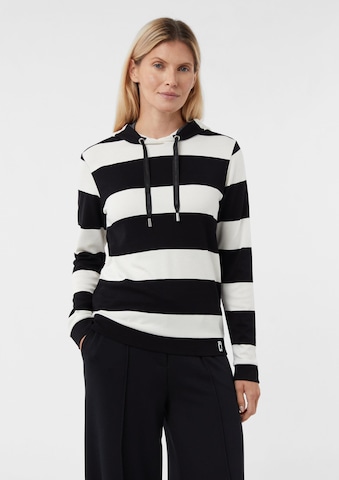 Sweat-shirt COMMA en noir : devant