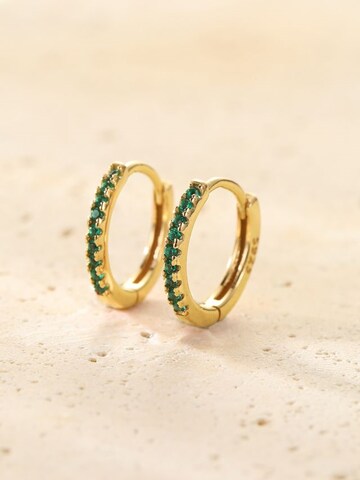 Parure de bijoux 'Emerald Glow' Hey Happiness en or