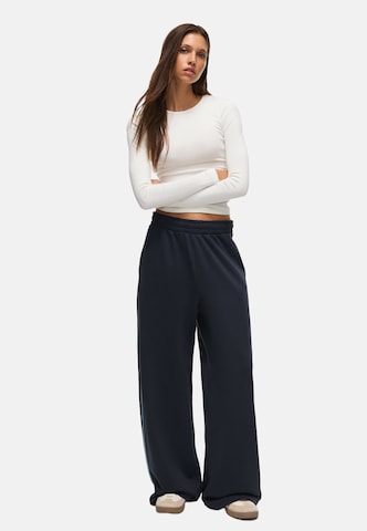 Bershka Bő szár Nadrág 'DANCERS DREAM' - kék: elől