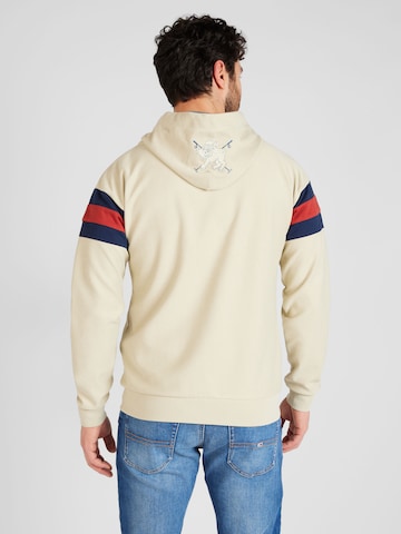 La Martina Zip-Up Hoodie in Beige