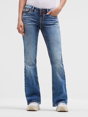 Soccx Slimfit Jeans FI:LO Slim Fit in Blau: Vorderseite