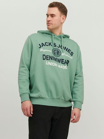 Sweat-shirt Jack & Jones Plus en vert : devant