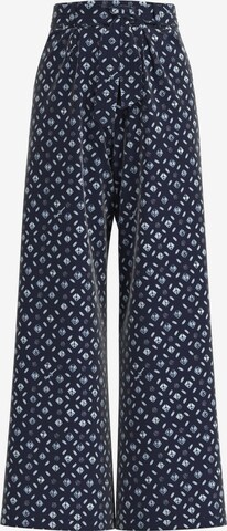 Pepe Jeans Wide leg Pleat-front trousers in Blue: front