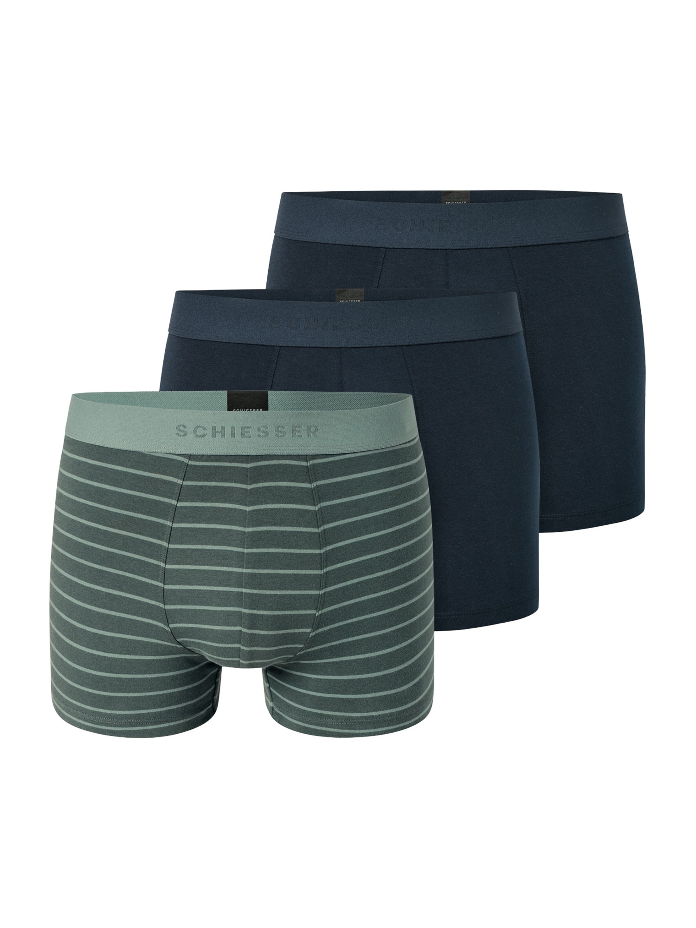 SCHIESSER Boxers ' 95/5 Organic Cotton ' en mélange de couleurs, Vue avec produit
