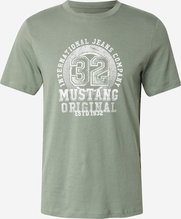 MUSTANG T-Shirt 'Austin' in Grün: Vorderseite