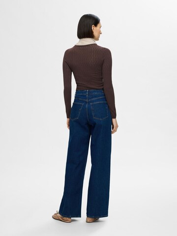 Pull-over SELECTED FEMME en marron