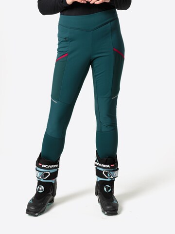 VAUDE Skinny Outdoor Pants 'Larice' in Green: front