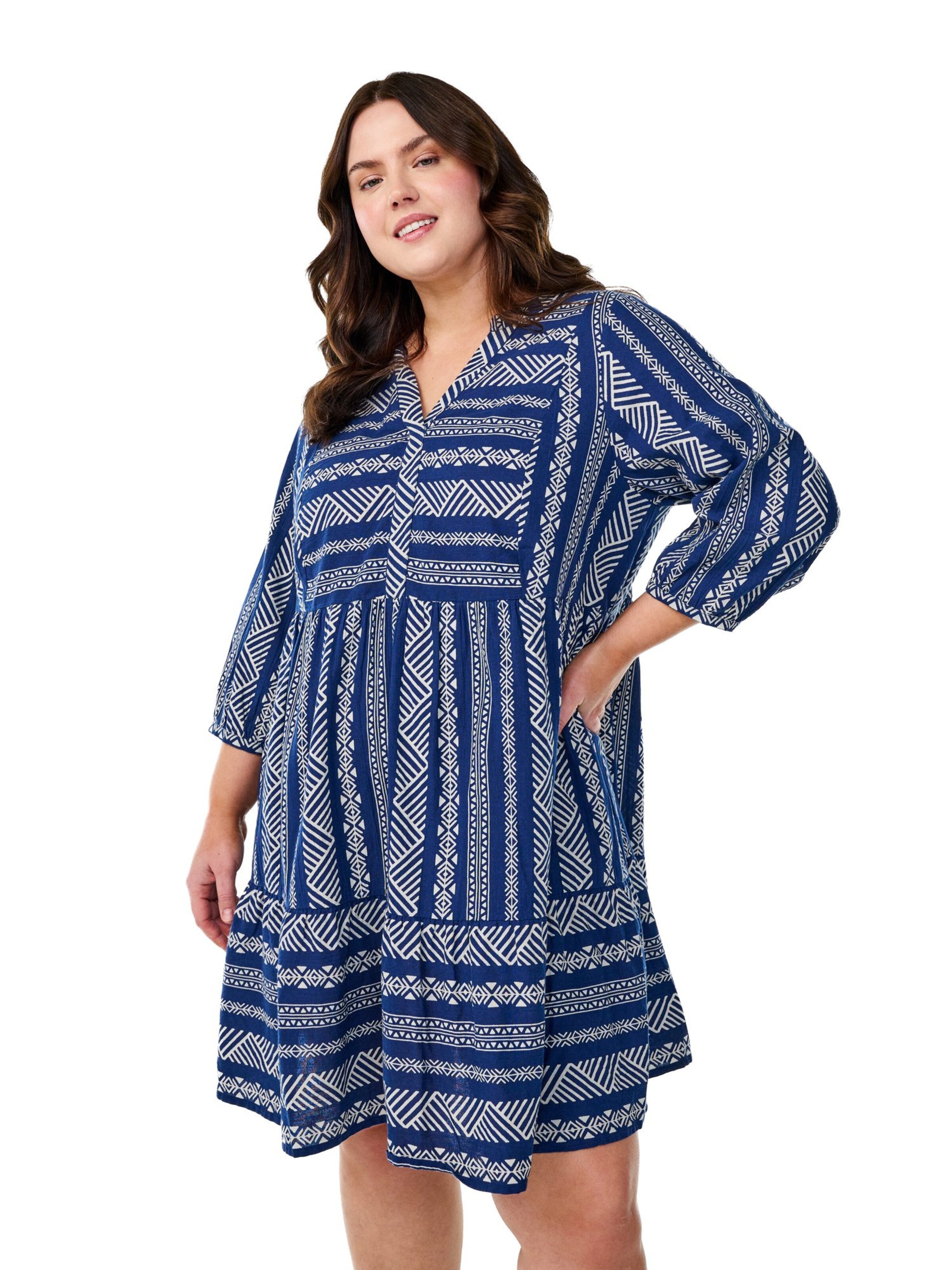 Zizzi Kleid 'Vmaja' in Blau: Vorderseite