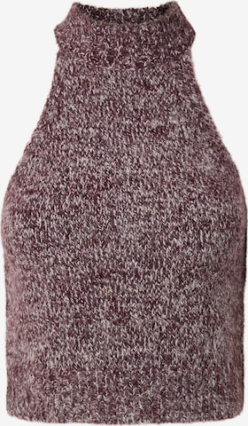 Tops en tricot 'PCSoftcruch' PIECES en rouge : devant