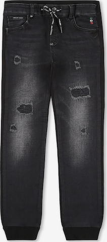 Philipp Plein - Calças de ganga em preto: frente
