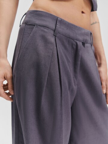 De Roos Wide leg Παντελόνι πλισέ σε γκρι