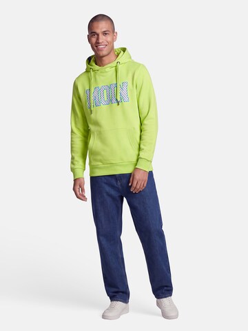salzhaut Sweatshirt 'Heff - Moin' in Green: front