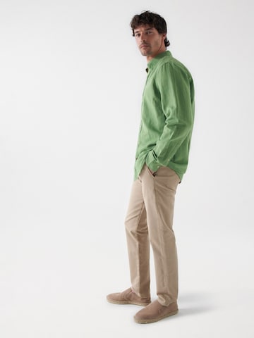 Salsa Jeans Regular fit Overhemd in Groen