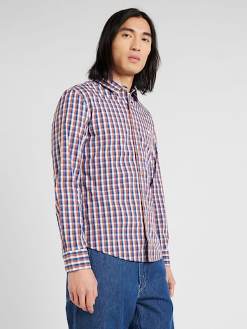 LEVI'S ® Slim fit Button Up Shirt 'LS Battery HM Shirt Slim' in Blue: front