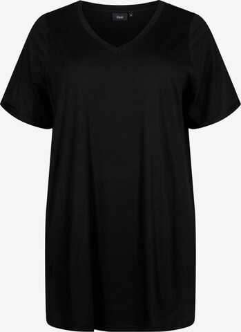 T-shirt oversize Zizzi en noir : devant