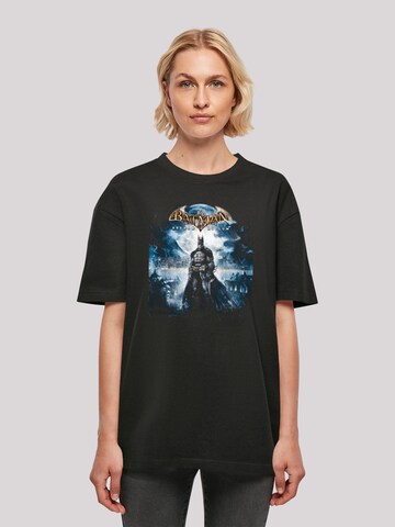 F4NT4STIC Oversized shirt 'DC Comics Batman Asylum Pale Moonlight' in Zwart: voorkant