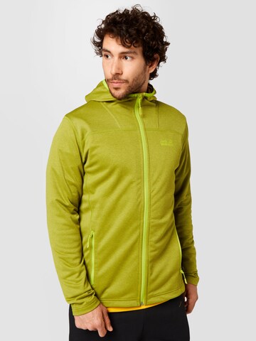 JACK WOLFSKIN - Chaqueta polar funcional 'HORIZON' en verde: frente