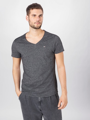 Regular fit Maglietta 'Jaspe' di Tommy Jeans in grigio: frontale