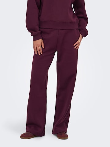 ONLY - Pierna ancha Pantalón 'ONLBest' en rojo: frente