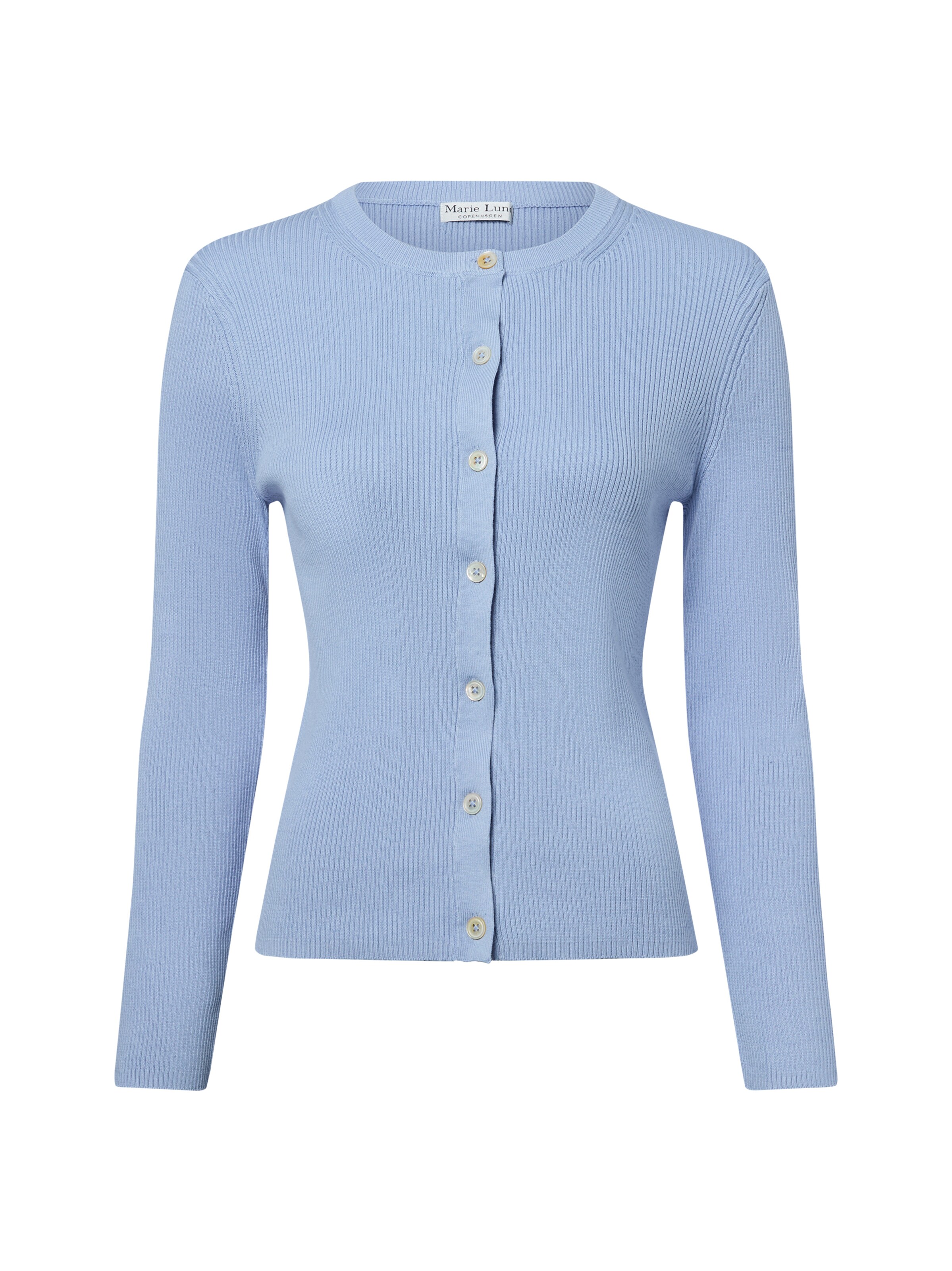 Marie Lund Strickjacke in Blau: Vorderseite