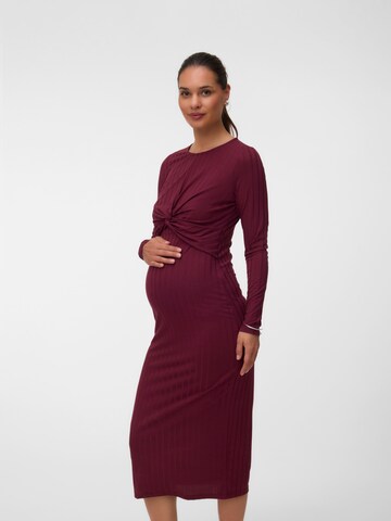 Robe MAMALICIOUS en rouge : devant