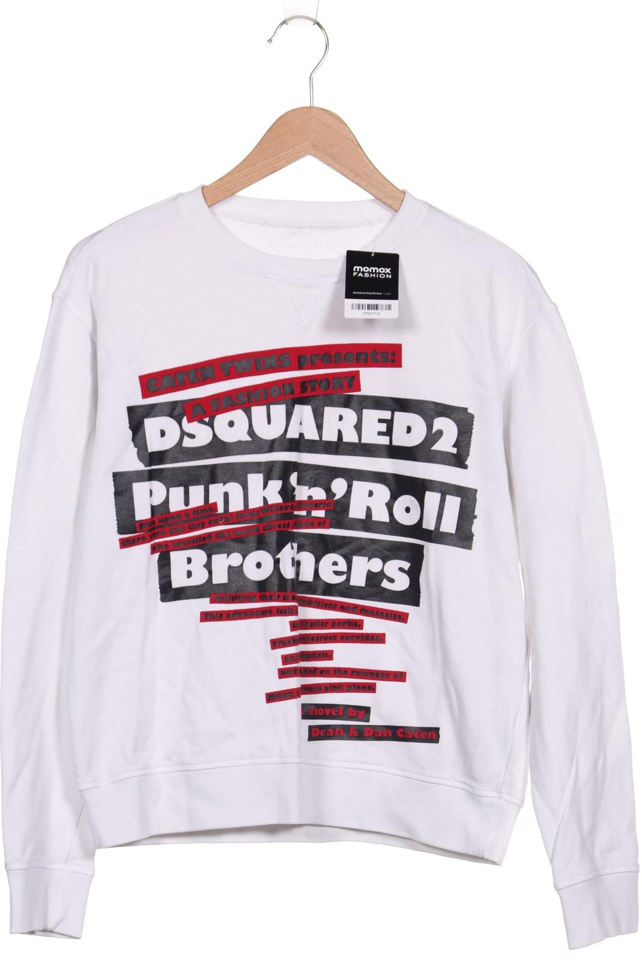 Dsquared² White Cotton Linen Long Sleeves Pullover Sweater main image 0