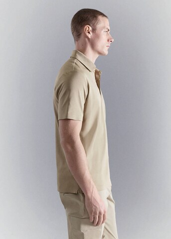 MANGO MAN Poloshirt 'Palamos' in Beige