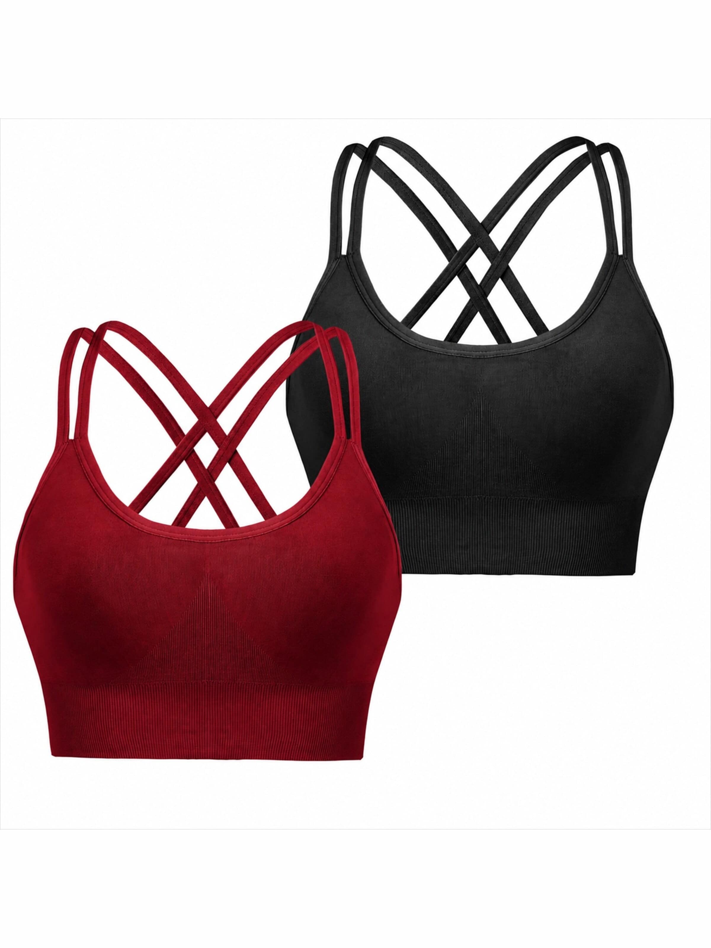 AOTTORI Bustier Sport-BH‌‌‌‌‌ in Rot: Vorderseite