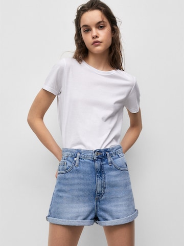 Pull&Bear Regular Jeans in Blue: front