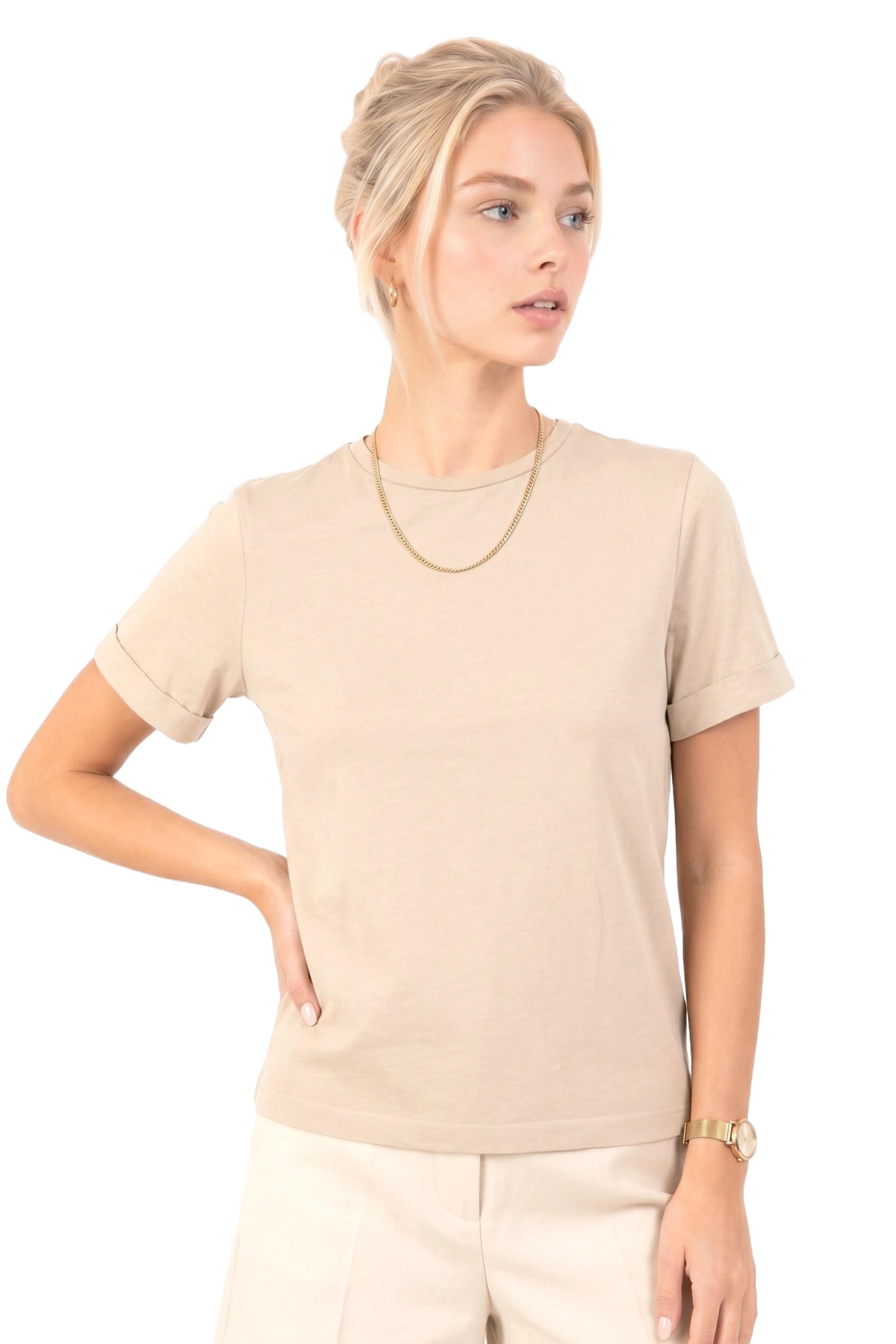 Alexa Dash Shirt in Beige: front