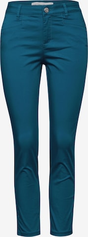 STREET ONE Slimfit Chinohose in Blau: predná strana