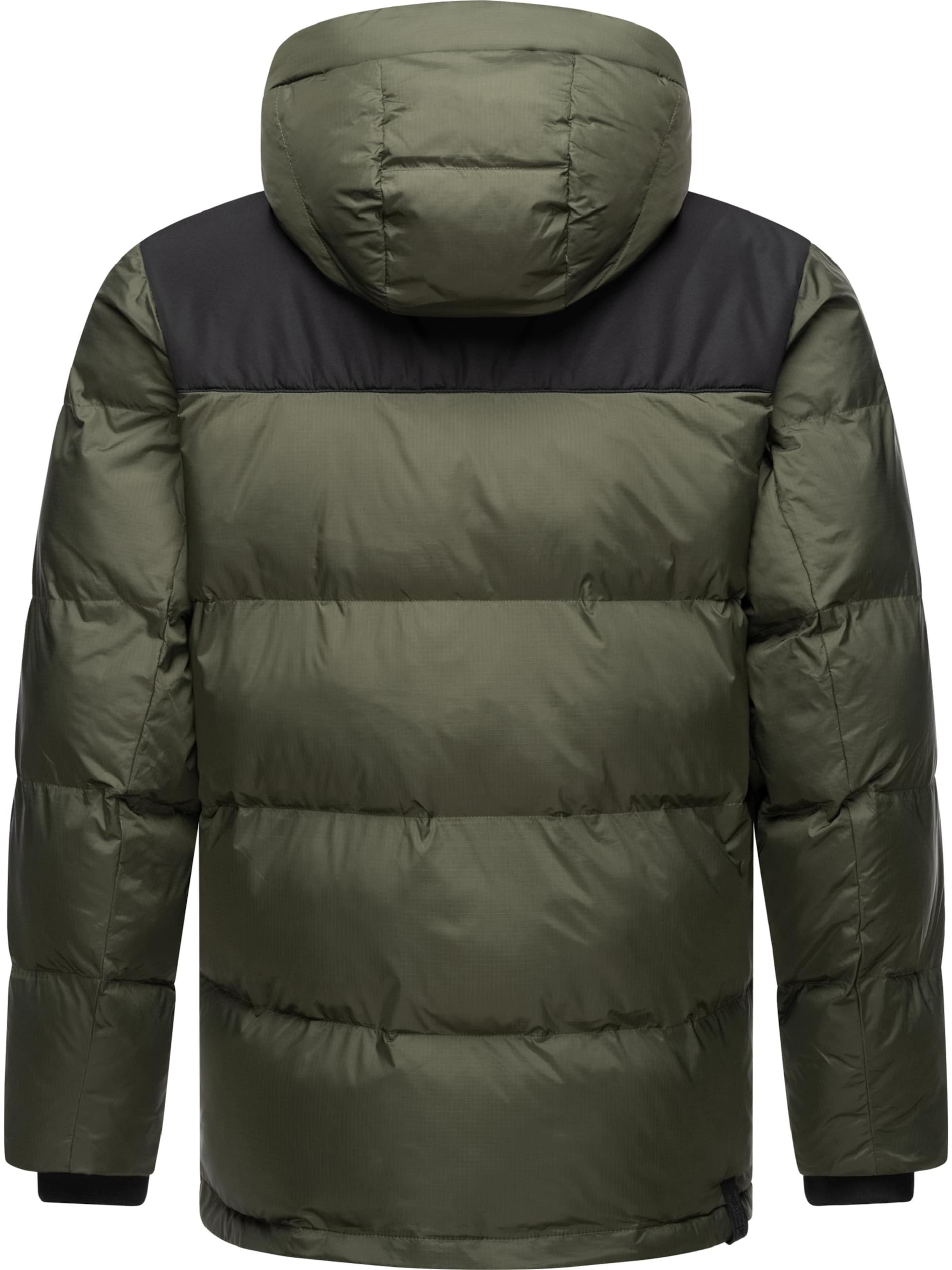 Ragwear Talvitakki 'Mikkesh' värissä vihreä