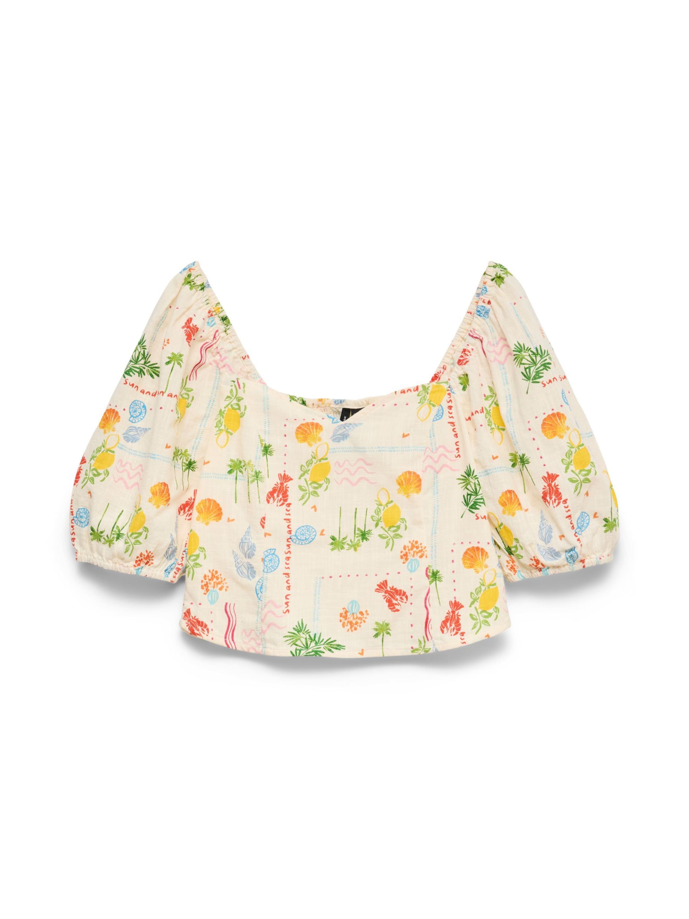 VERO MODA Blouse 'VMElena' in Beige: voorkant