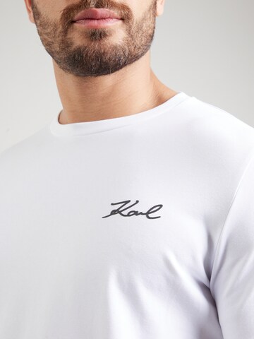 Tricou de la Karl Lagerfeld pe alb