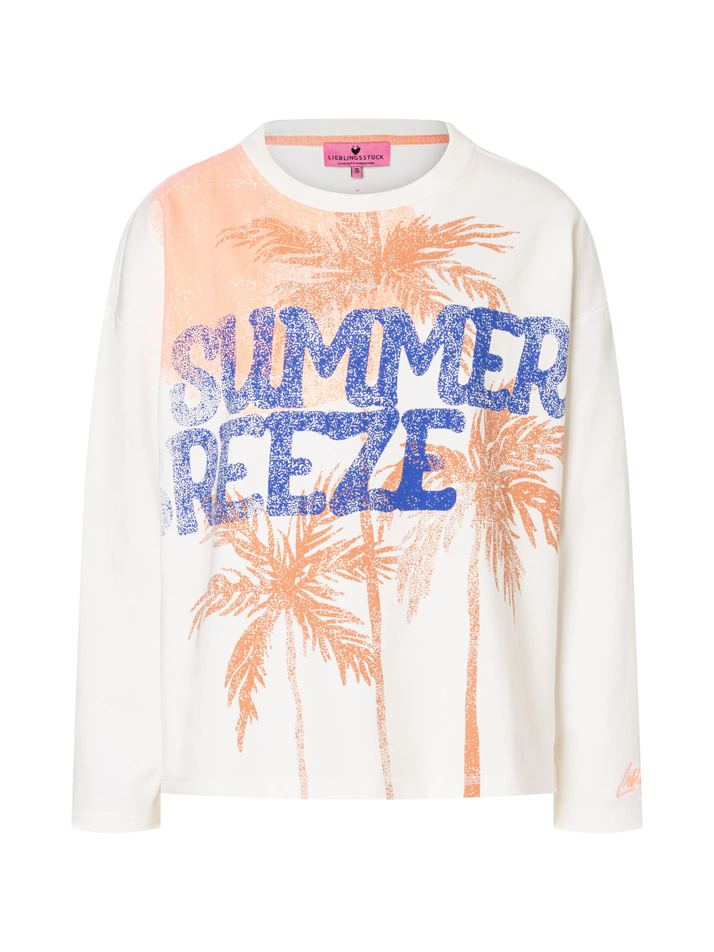 LIEBLINGSSTÜCK Sweatshirt 'BreezeL' in Wit: voorkant
