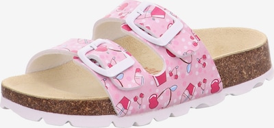 SUPERFIT Sapatos abertos em azul claro / cor-de-rosa / rosa néon / rosa claro / branco, Vista do produto