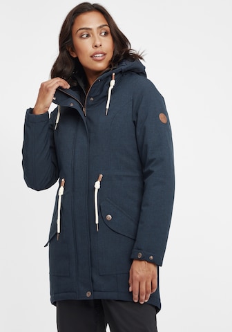 Oxmo Between-Seasons Parka 'Melly' in Blue: front