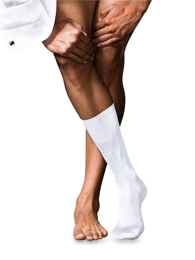FALKE Socks 'No. 9 Pure Fil d´Écosse' in White, Item view