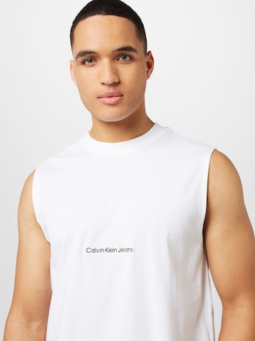balts Calvin Klein Jeans T-Krekls