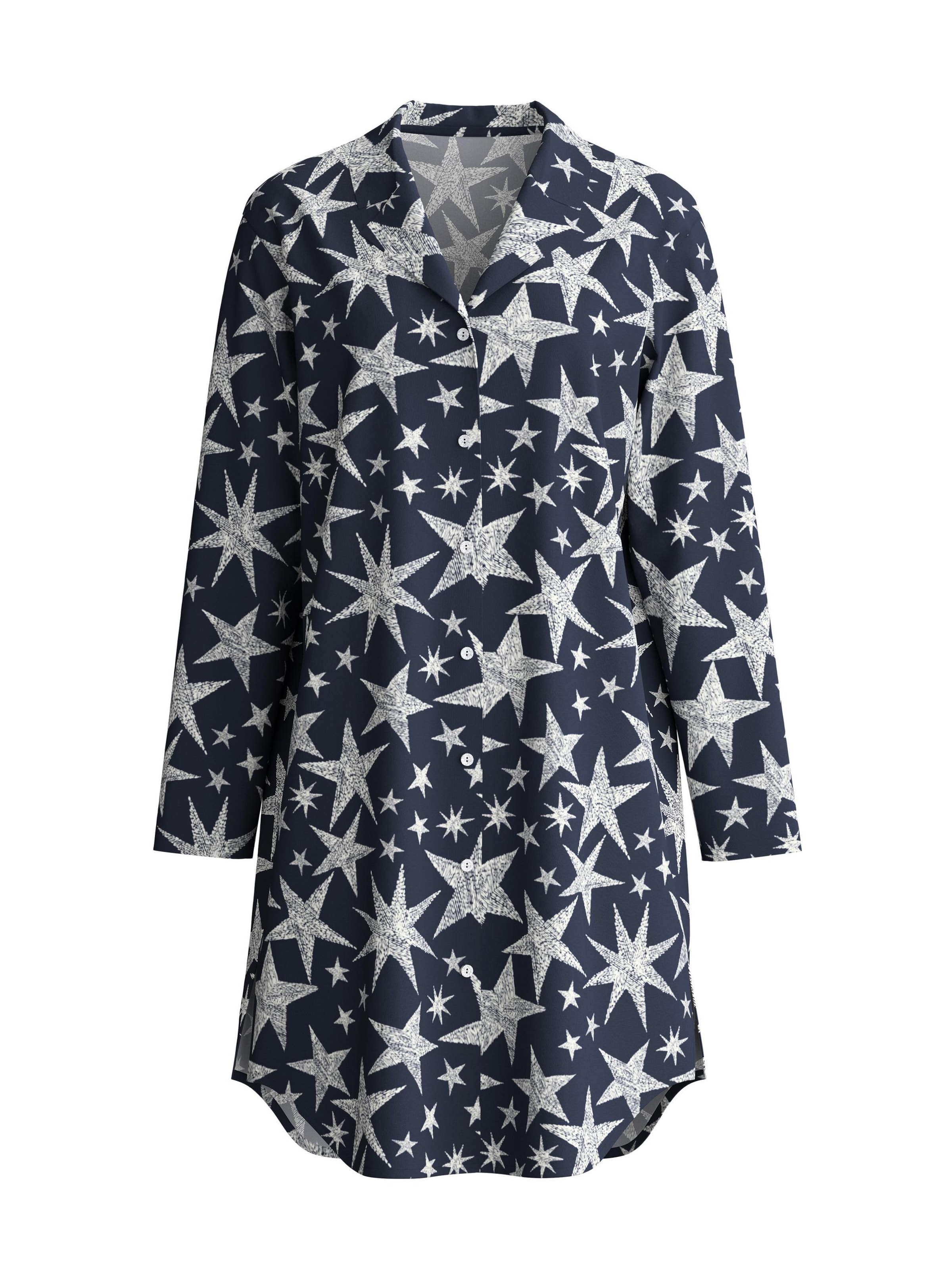 Camicia da notte 'Winter Dreams' di CALIDA in nero: frontale