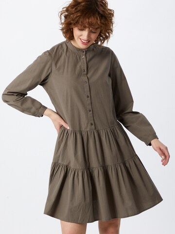 VERO MODA Платье-рубашка 'Delta' в Серый: спереди