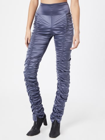 Coupe slim Pantalon WEEKDAY en bleu : devant