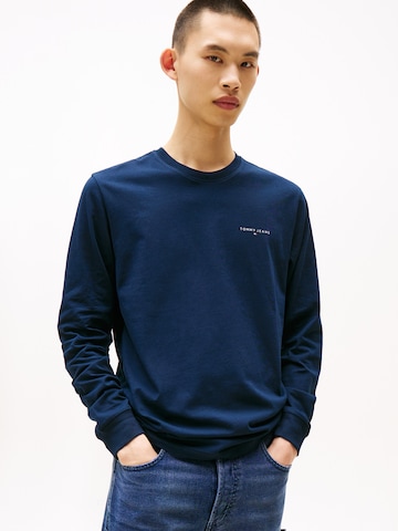zils Tommy Jeans T-Krekls: no priekšpuses